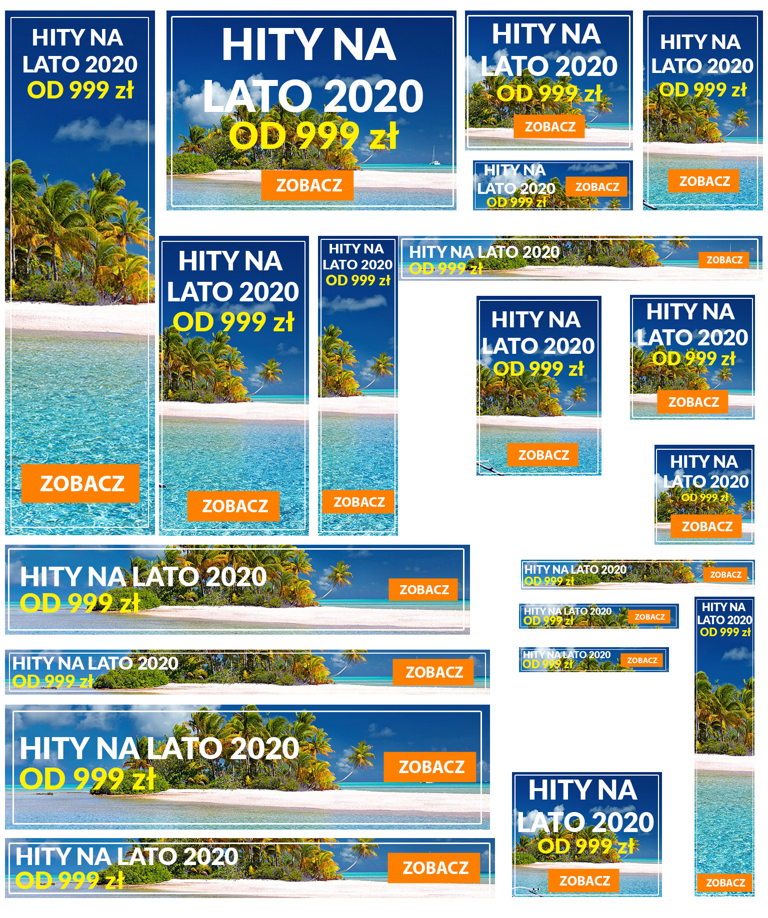 Google Ads grafika reklamowa baner Turystyka